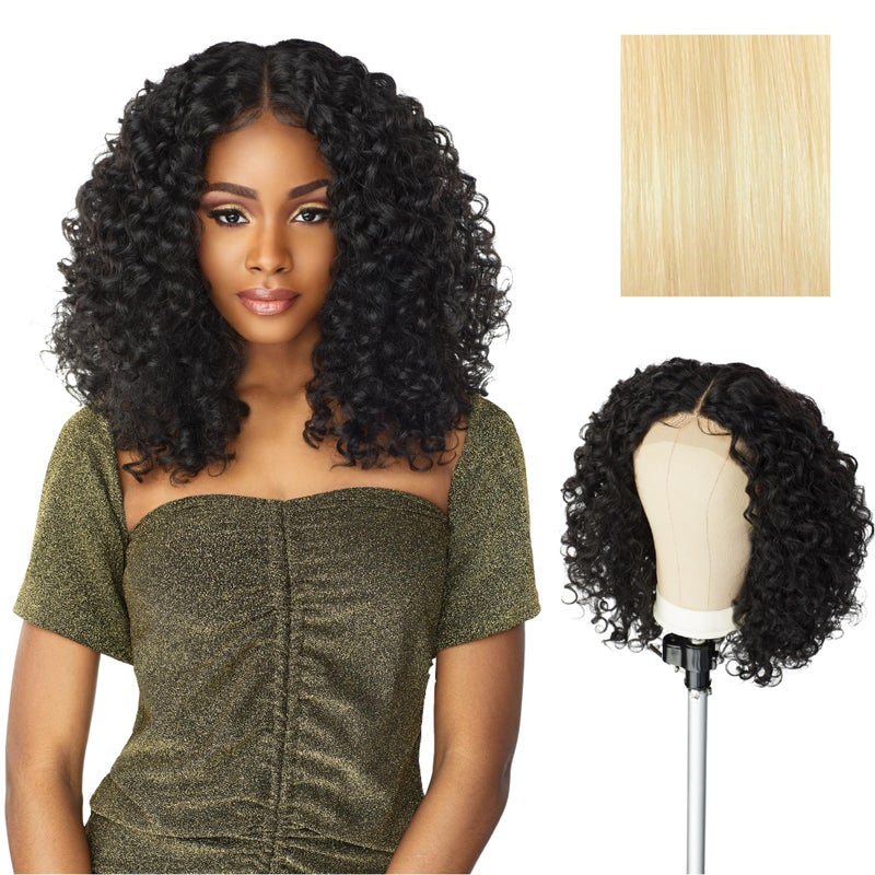 Sensationnel Butta Lace Wigs - Unit 5 Extra Wide 5 Inch Deep Parting Synthetic Preplucked Hairline Glueless Lacefront (613 BLONDE) - Image 1